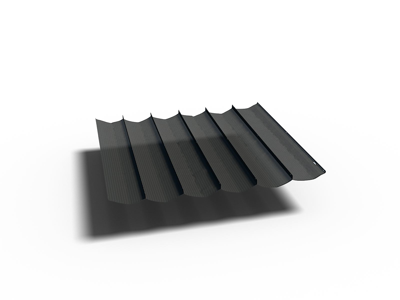 Platinum schaduwdoek Coolfit - harmonica - 300 op 290 cm - zwart