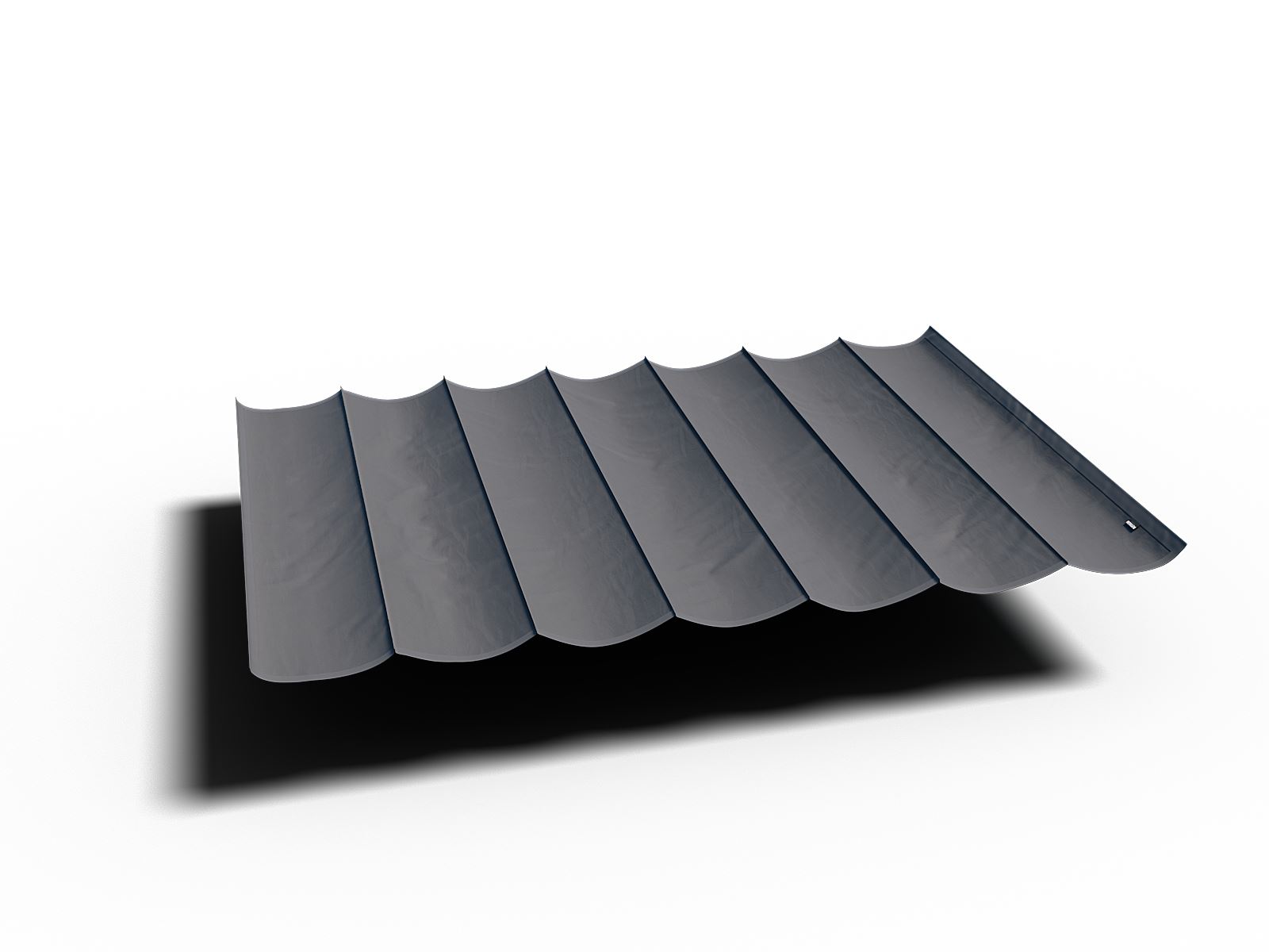 Platinum schaduwdoek Prosail - harmonica - 297 op 297 cm - antraciet