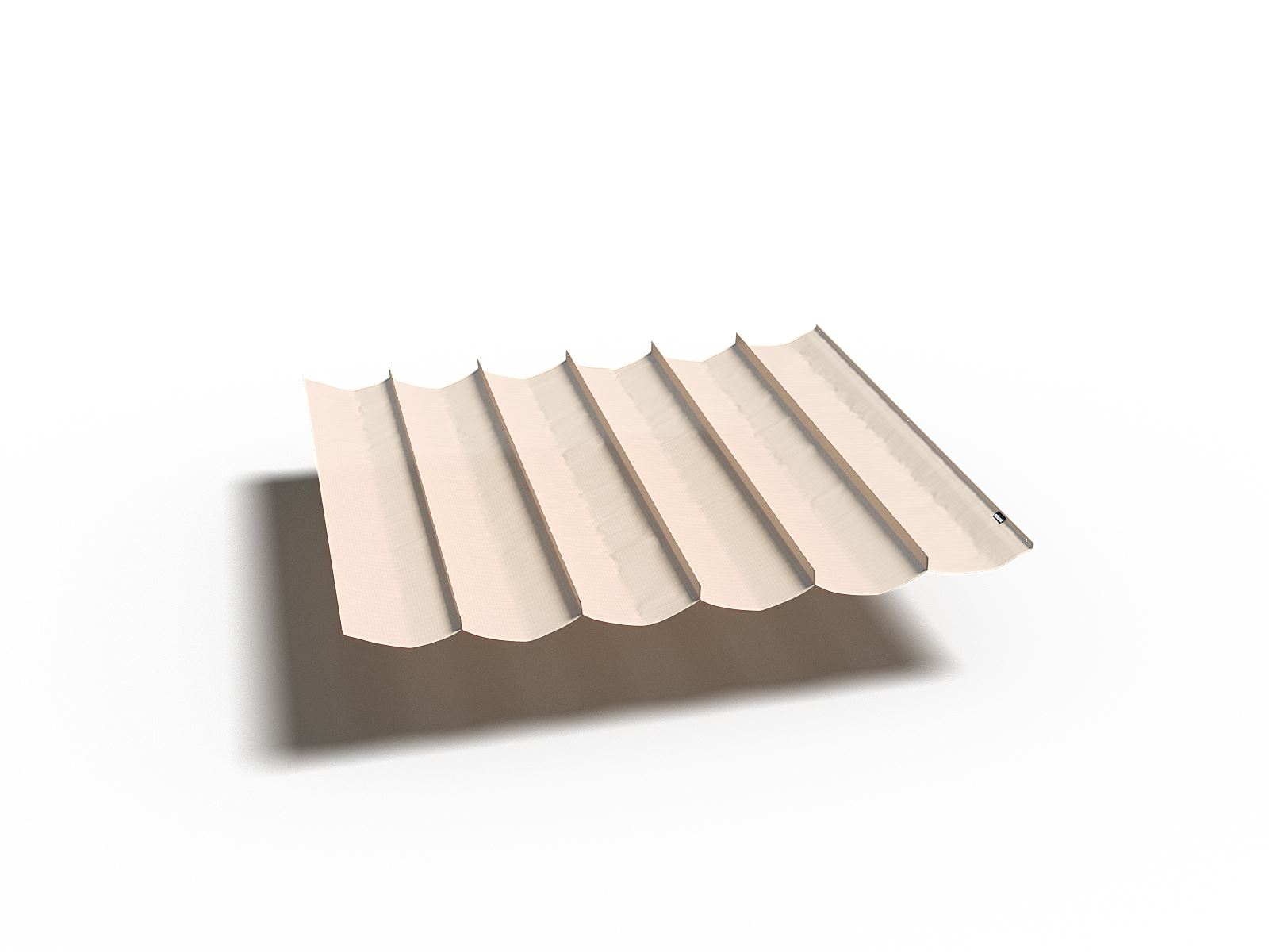 Platinum schaduwdoek Coolfit - harmonica - 500 op 370 cm - zand afbeelding