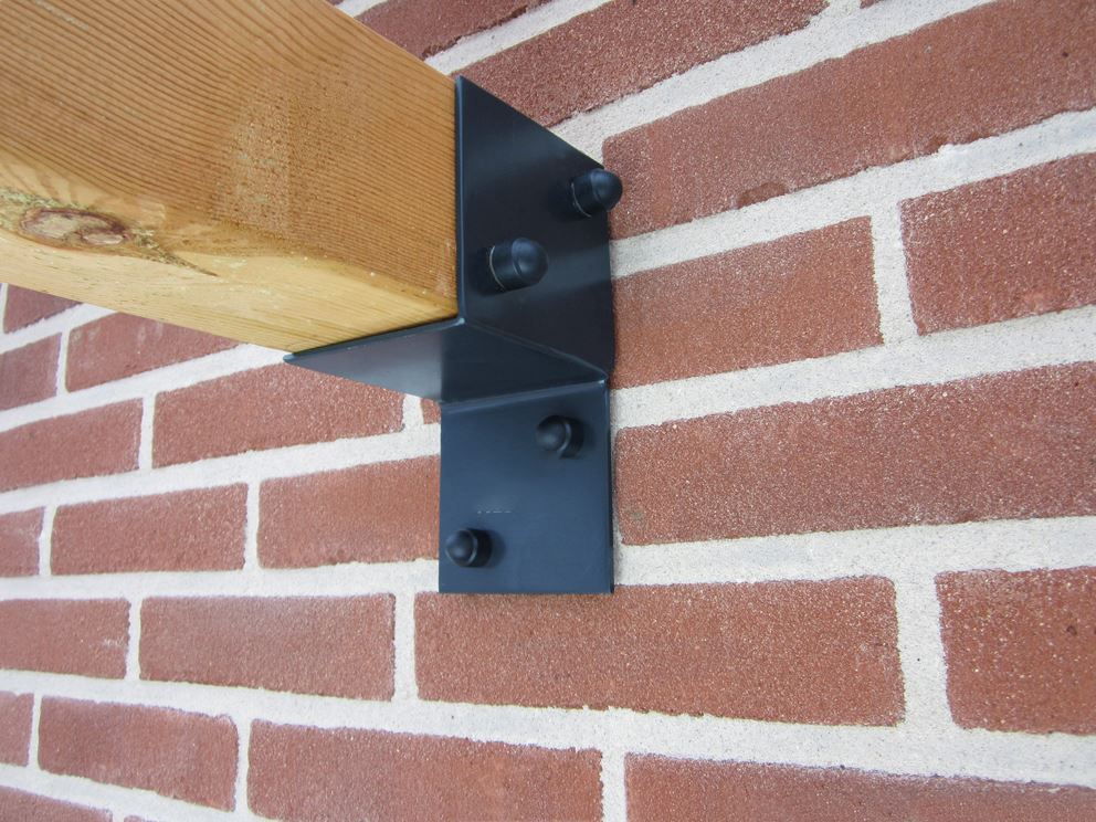 Platinum pergola set - Zwarte muursteun