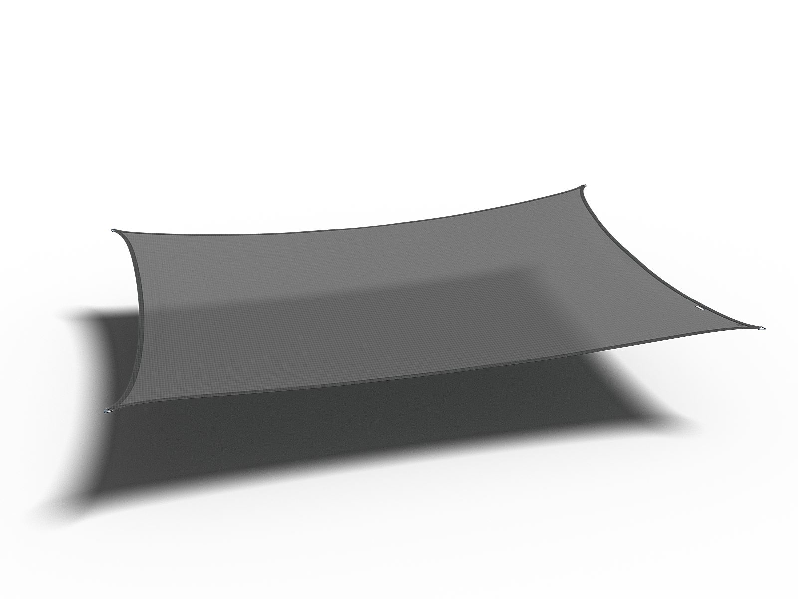 Platinum schaduwdoek Coolfit - rechthoekig - 360 op 360 cm - antraciet afbeelding