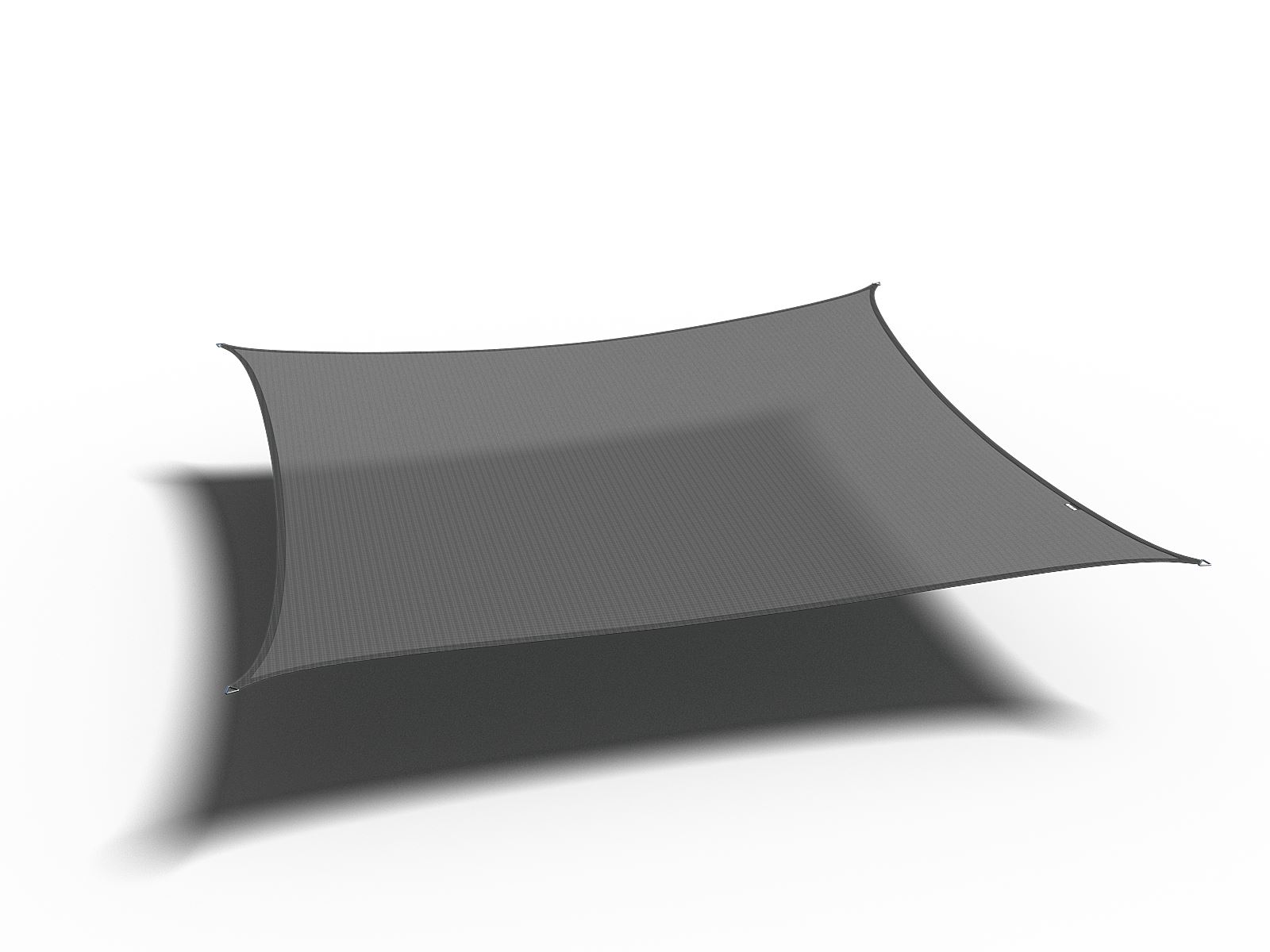 Platinum schaduwdoek Coolfit - vierkant - 360 op 360 cm - antraciet