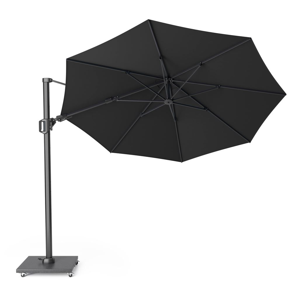 Platinum premium zweefparasol'Challenger T²'- Faded Black -Ø350cm afbeelding