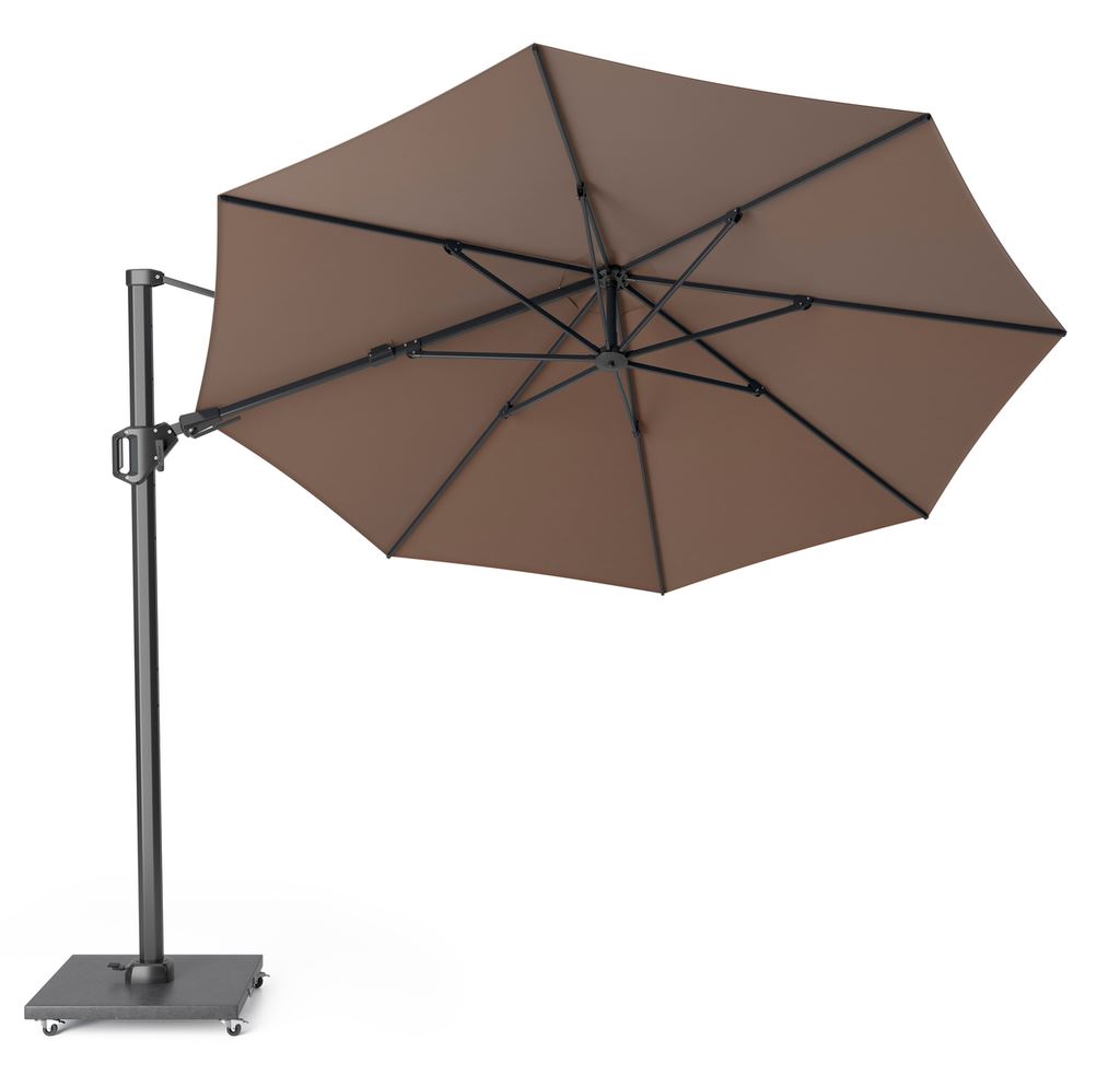 Platinum premium zweefparasol'Challenger T²'- Havanna -Ø350cm afbeelding