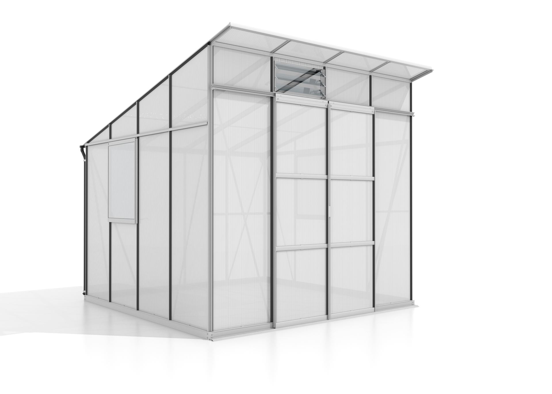 Vitavia Playa serre - 7,6m² - met 6 mm polycarbonaat - Aluminium afbeelding