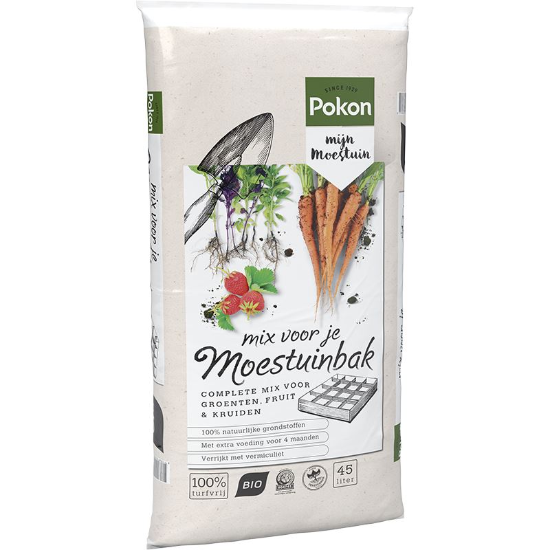 Pokon potgrond mix voor je Moestuinbak - 45L afbeelding