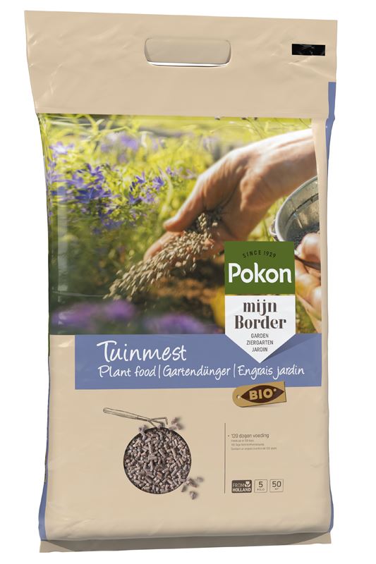 Pokon meststof voor border&gazon - 5 kg - bio afbeelding