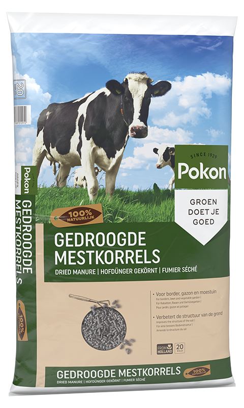 Pokon mestkorrels voor border, gazon en moestuin - 20 kg afbeelding