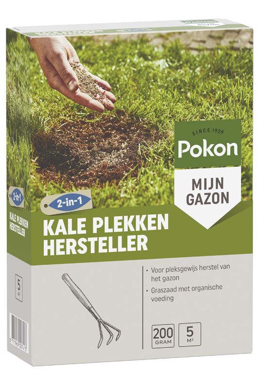Pokon graszaad 0,2 kg tot 5 m² – herstel – 2-in-1 afbeelding