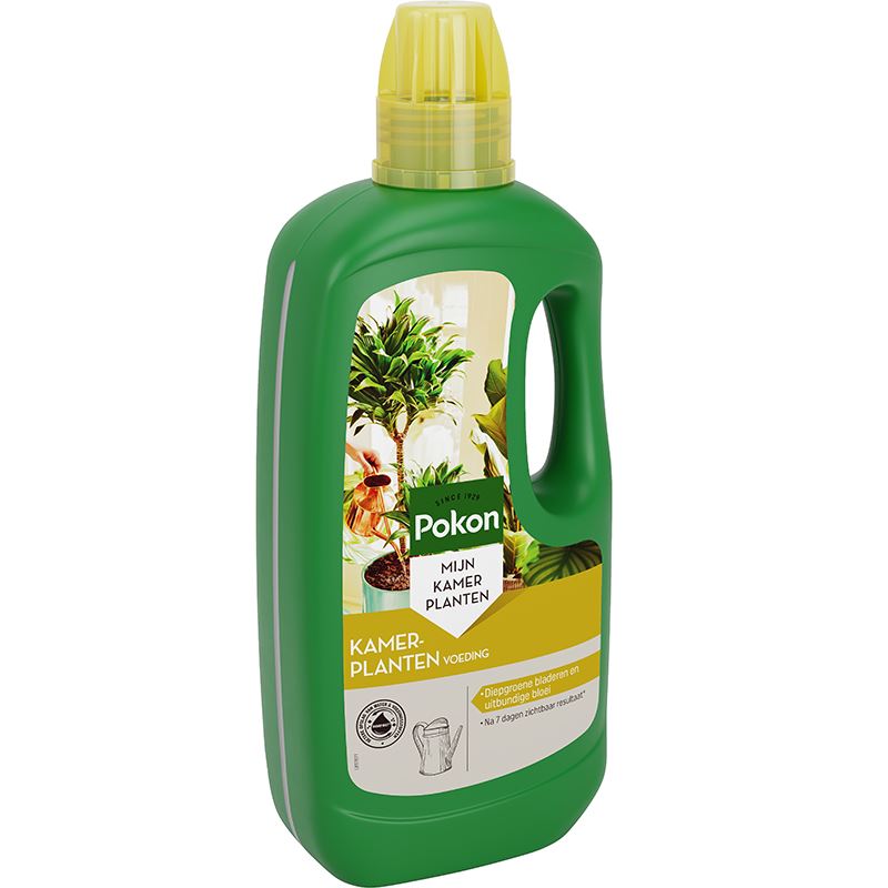 Pokon Kamerplanten Voeding - 1L - Voor Binnen - Diepgroene Bladeren - Essentiële Voedingsstoffen afbeelding