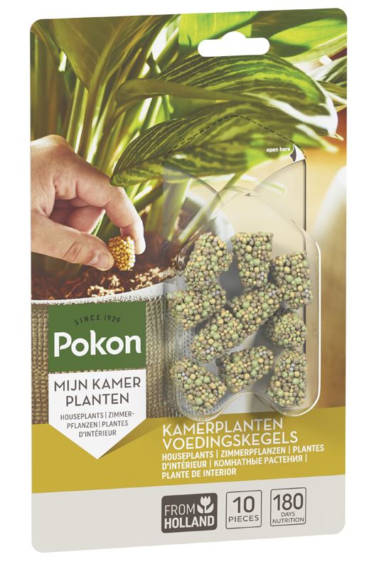 Pokon Kamerplanten Voedingskegels - 10 stuks - Voor Binnen - 180 Dagen Voeding - Eenvoudig in Gebruik afbeelding