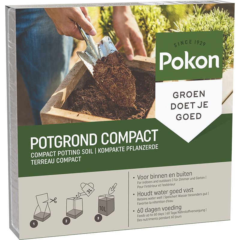 Pokon kokospotgrond voor binnen en buiten - 10l afbeelding