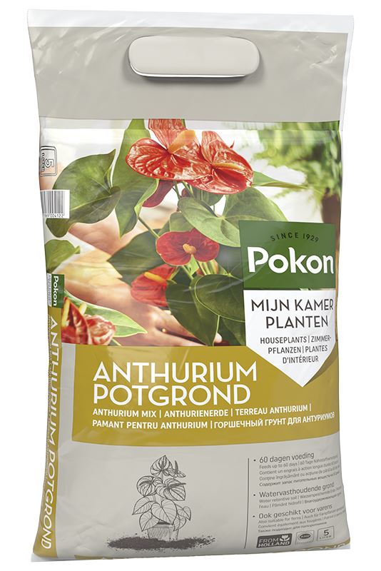 Pokon Potgrond voor anthuriums en varens 5L afbeelding