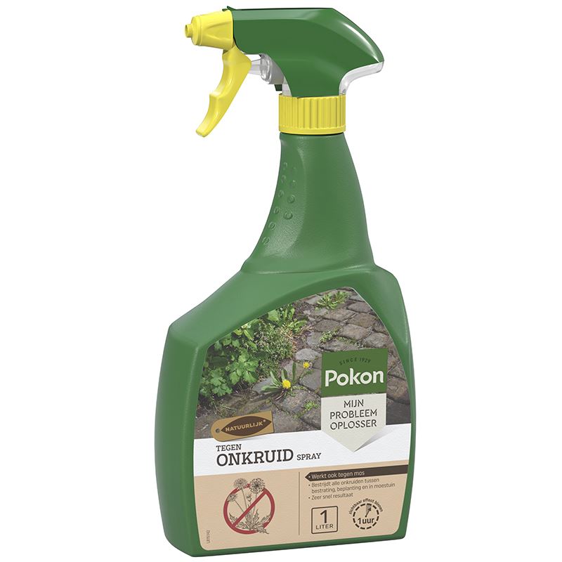 Pokon Tegen Onkruid Spray - 1L - Voor Border en Moestuin - Werkt ook tegen Mos - Zeer Snel Resultaat afbeelding