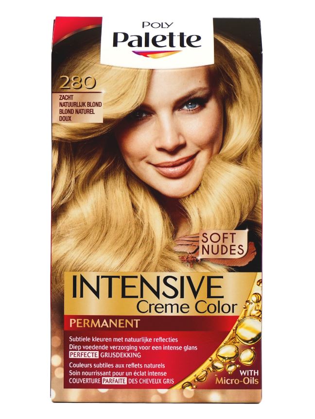 Schwarzkopf Poly Palette Intensive Oil Care Color haarkleuring - 280 zacht natuurlijk blond afbeelding