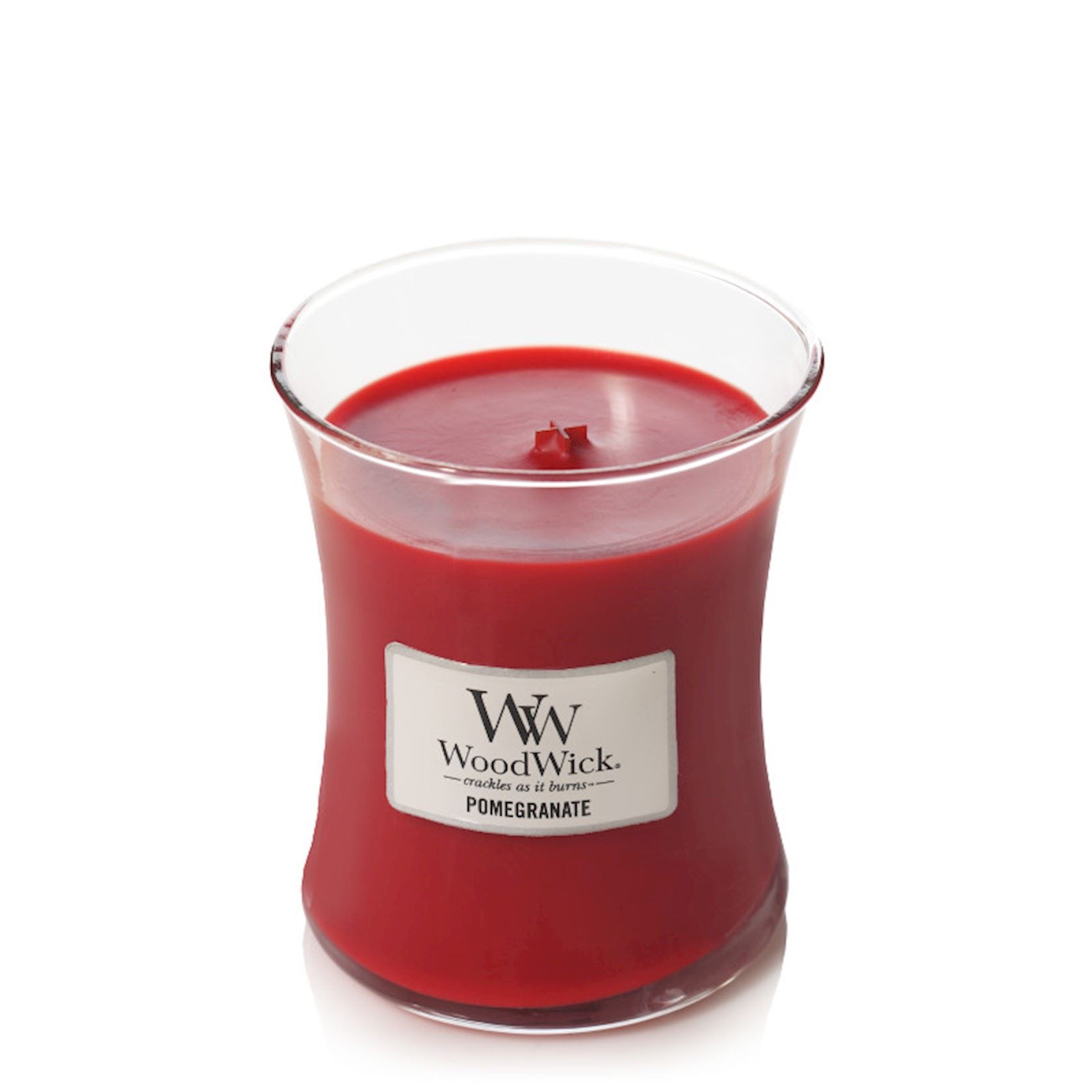 WoodWick geurkaars - Medium Hourglass - Pomegranate afbeelding