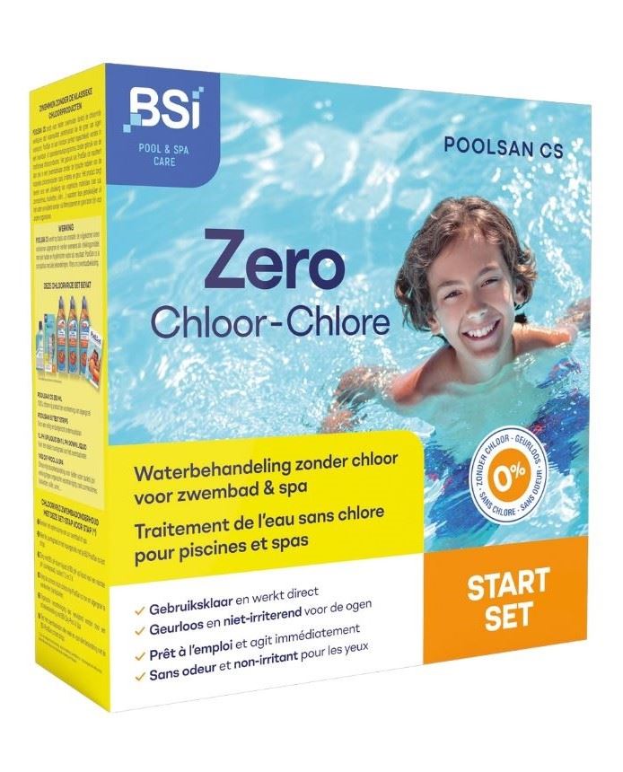 BSI PoolSan Zwembad Start Set - complete set met chloorvrije onderhoudsproducten