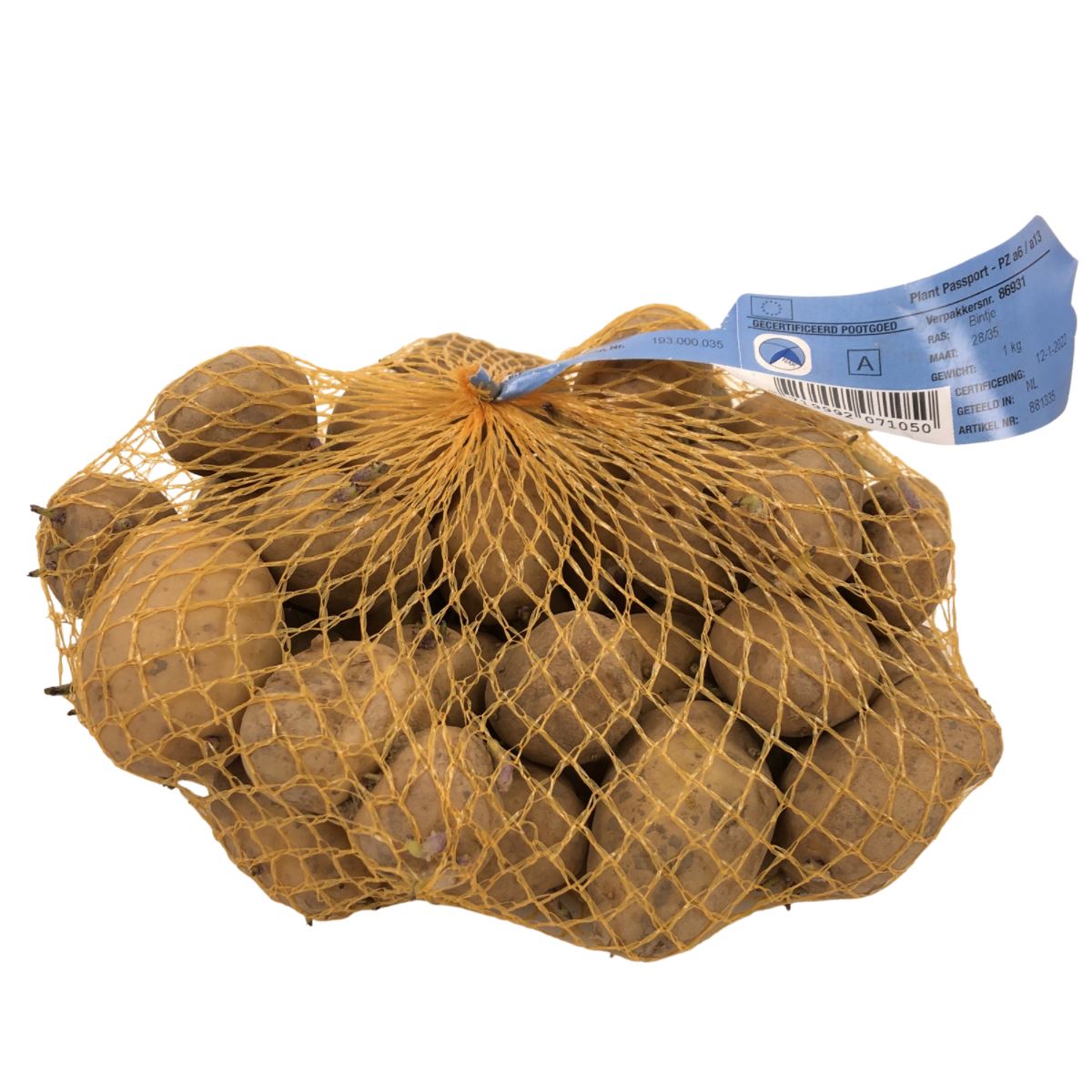 Pootaardappel Bintje - zakje 1kg afbeelding