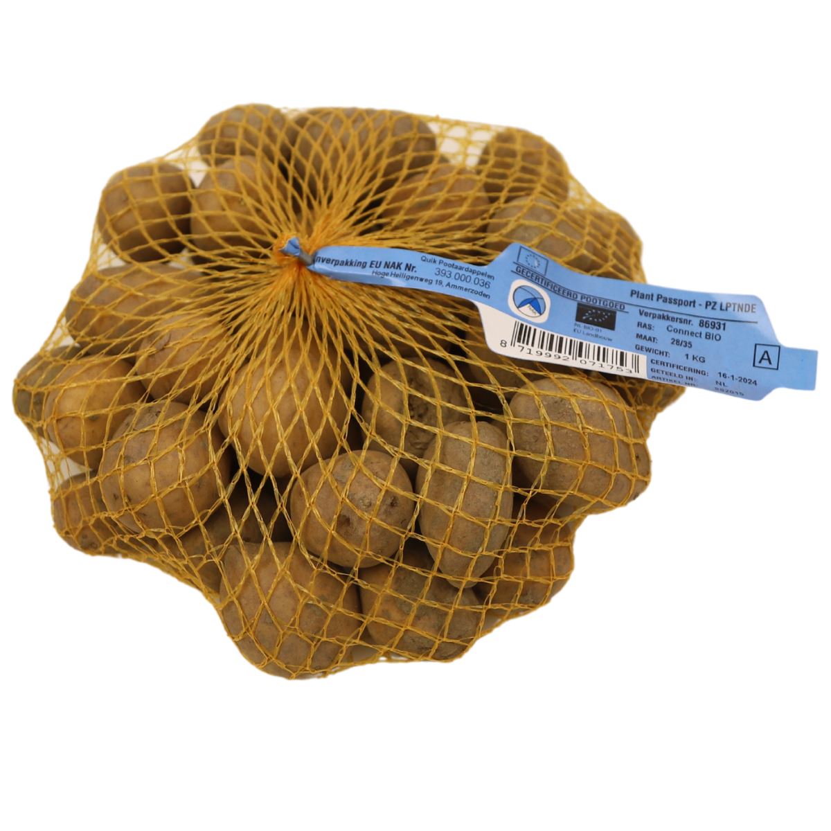 Pootaardappel Connect - zakje 1kg - Biologisch afbeelding