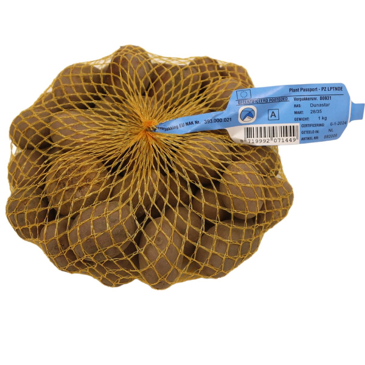 Pootaardappel Dunastar - zakje 1kg afbeelding
