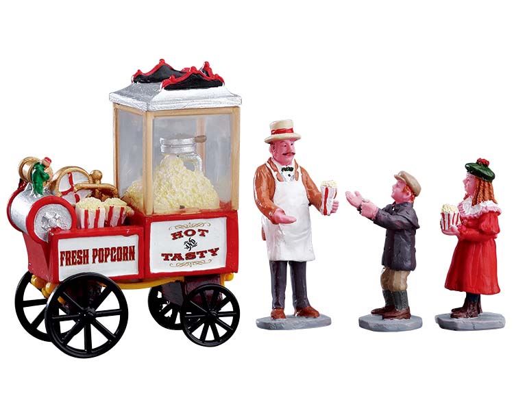 Lemax Popcorn Seller - miniatuur kerstfiguur