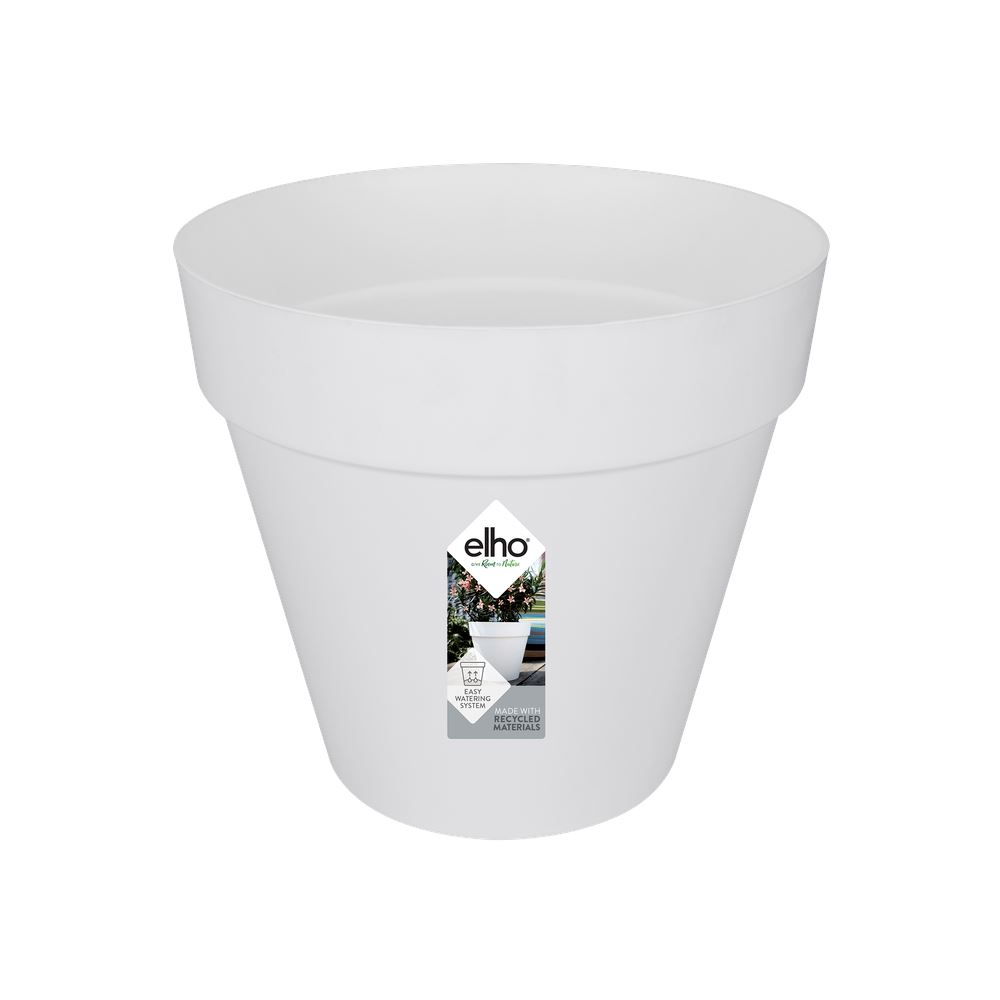 elho Loft Urban Rond 25 - Wit (Wit) -Ø 25 x H 22 cm - Ideaal voor buiten - 100% gerecycled afbeelding