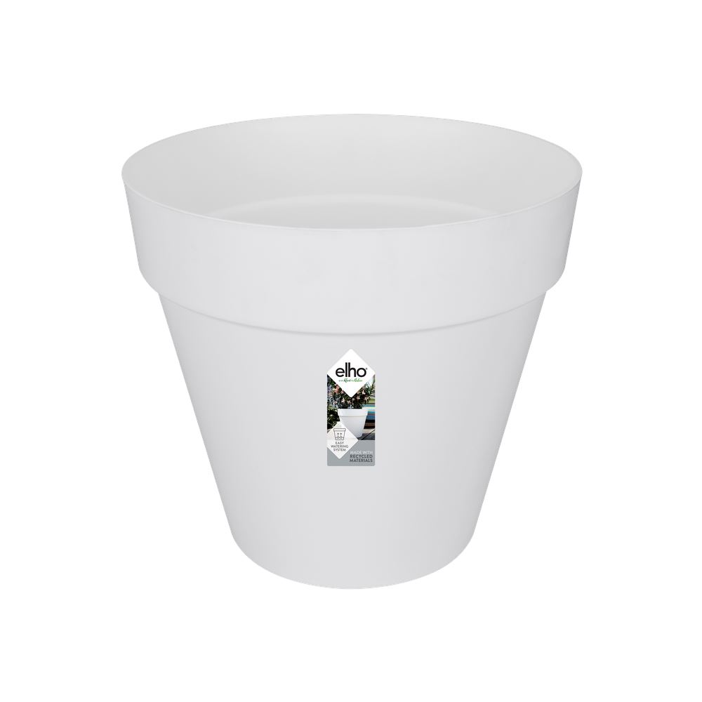 elho Loft Urban Rond Wielen 60 - Wit (Wit) -Ø 58 x H 54 cm - Ideaal voor buiten - 100% gerecycled afbeelding
