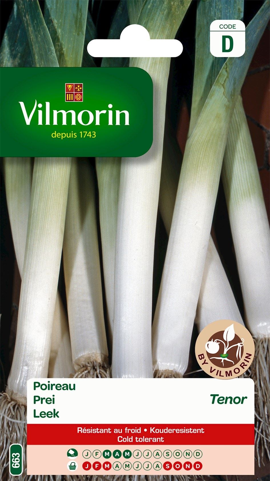 Vilmorin Prei zaden - Tenor afbeelding