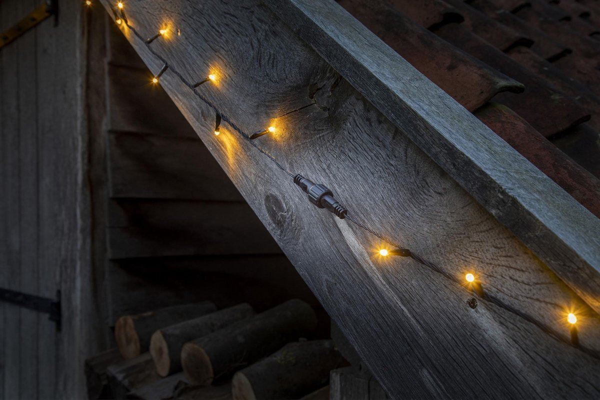 Fairybell lichtsnoer uitbreidingskit - 2 x 5m - 140 warm witte ledlampjes afbeelding