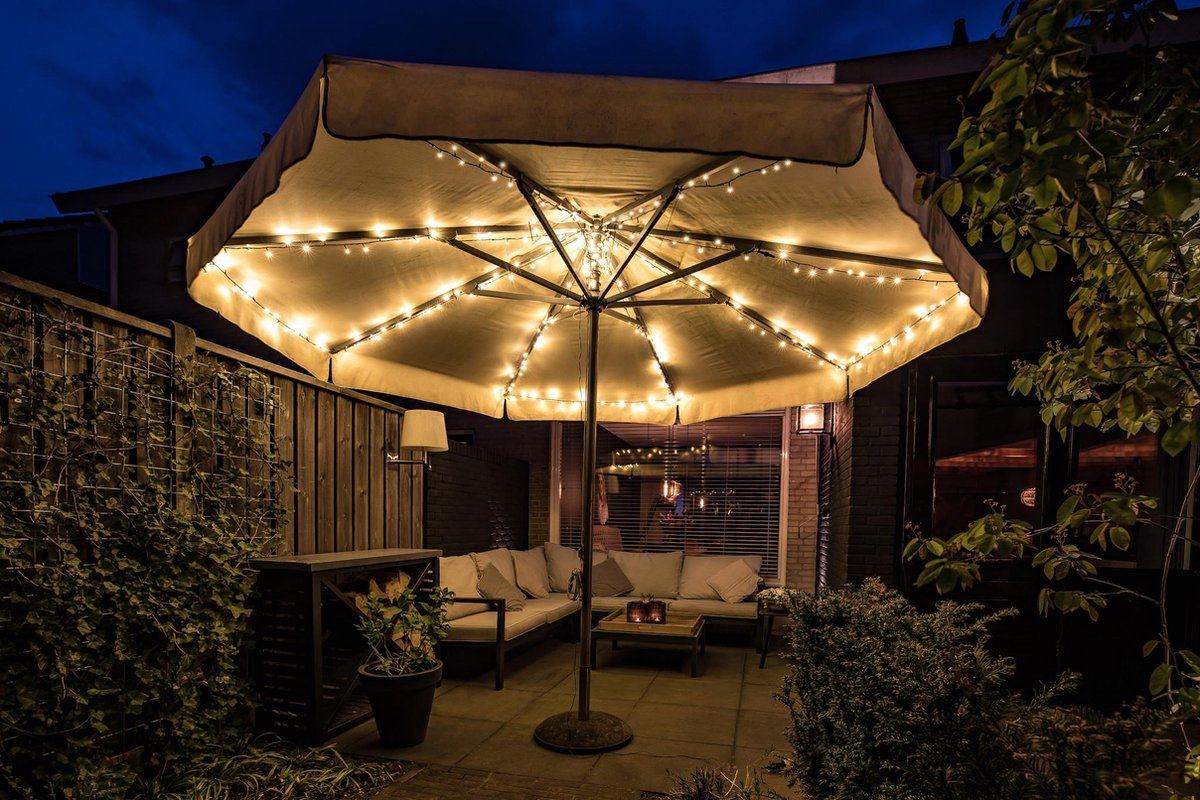 Fairybell lichtsnoer - 2 x 5m - 140 warm witte ledlampjes afbeelding