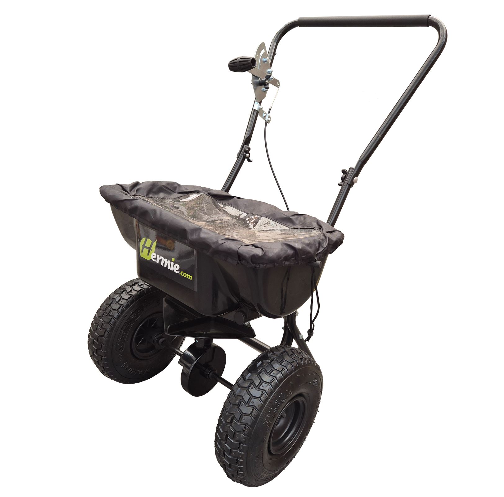 Professionele meststofstrooier Hermie 18 liter - inclusief regenhoes afbeelding