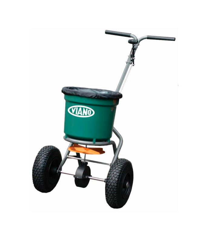 Viano professionele strooiwagen/meststofstrooier 25L afbeelding