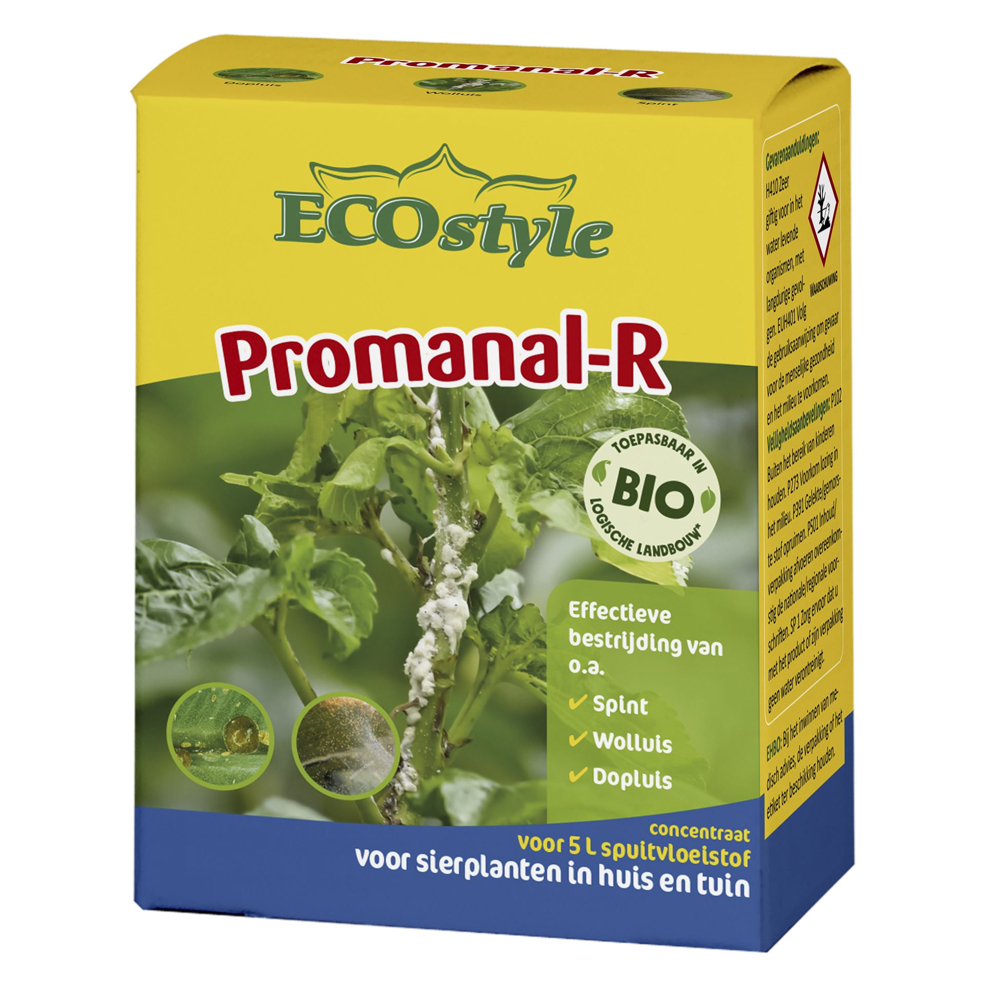 Ecostyle Promanal-R concentraat - 50 ml - Voor 5 liter spuitvloeistof - tegen spint, dopluis, wolluis en schildluis afbeelding