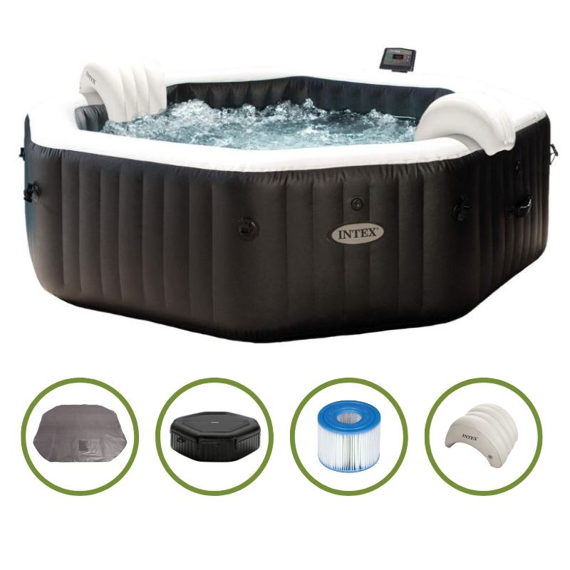 Intex PureSpa Jet&Bubble Deluxe opblaasbare spa - 6 personen afbeelding