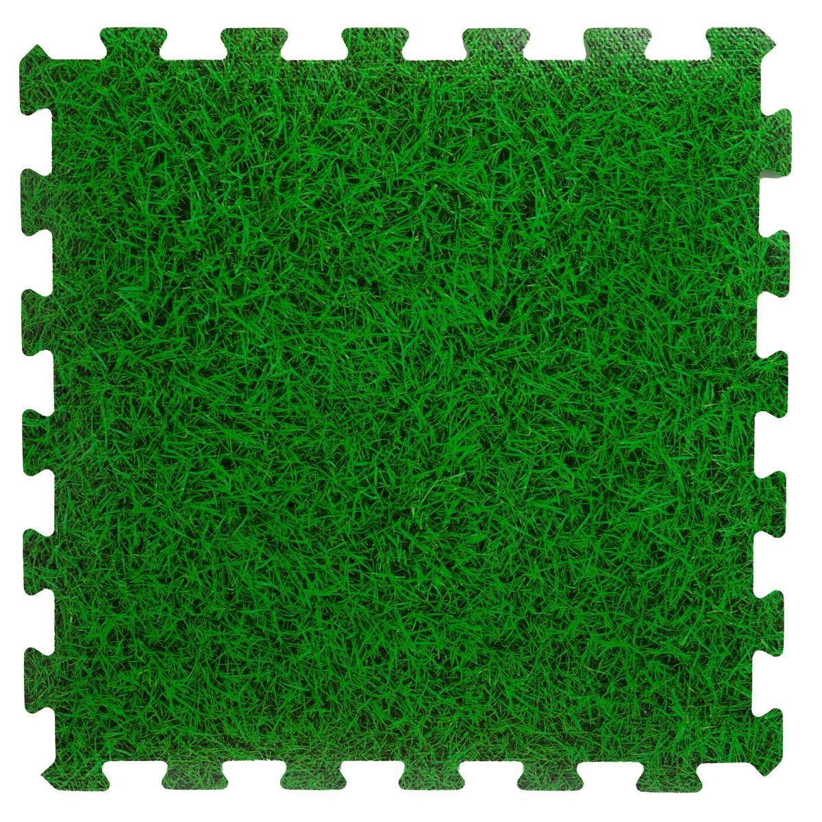 Puzzelmat foam 8 stuks - Gras afbeelding