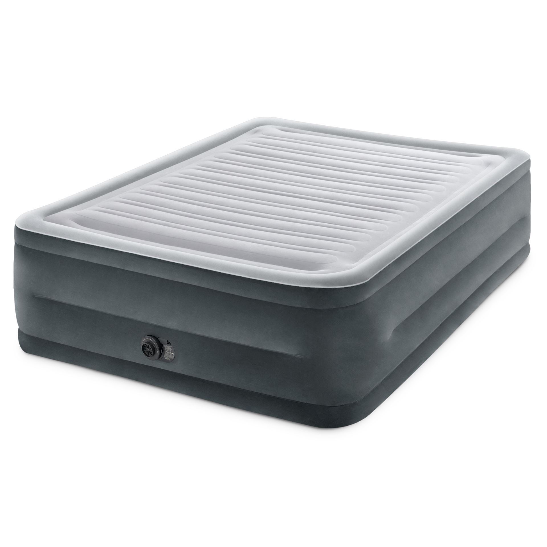 Intex Luchtbed Queen Comfort Plush Extra-Elevated - 203x152x56 cm - Met ingebouwde pomp en reistas afbeelding