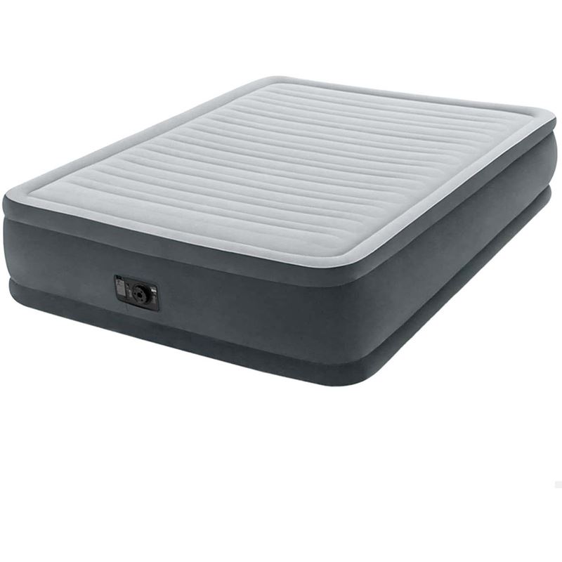 Intex Luchtbed Queen Comfort Plush Elevated - 203x152x46 cm - Met ingebouwde pomp en reistas