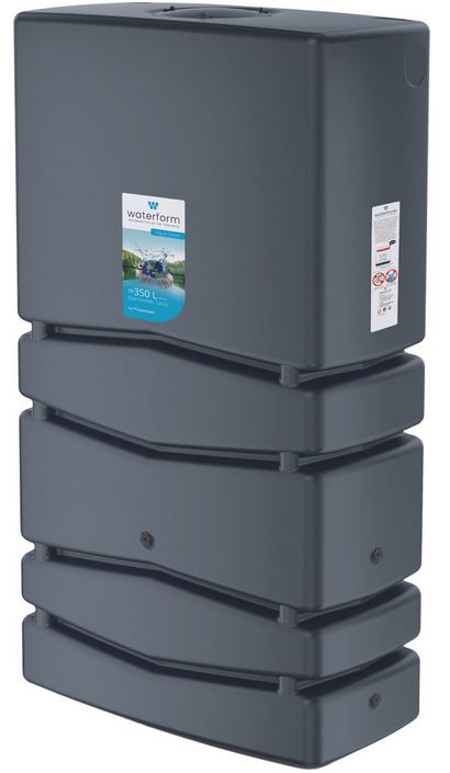 Waterform Aqua Tower - Regenton - Antraciet - 350L - 135 cm Hoog - Duurzaam - Voor Tuinen afbeelding