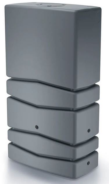 Prosperplast Aqua Tower Regenton - 350 Liter - Glad Grijs - Incl. kraantje afbeelding