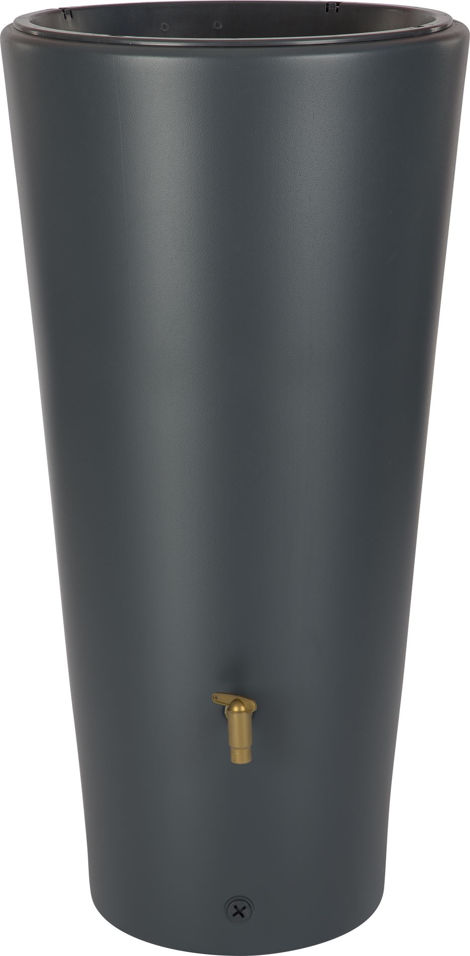 Garantia vaso 2-in-1 grafiet grafiet - Regenton met plantenbak - 58x58x120cm - 220 liter afbeelding