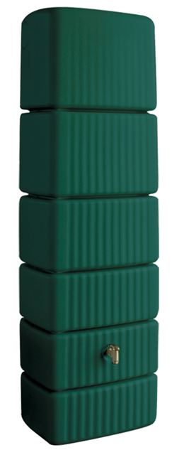 4Rain slim groen groen - Regenton muurmodel - 52x79x210cm - 650 liter afbeelding