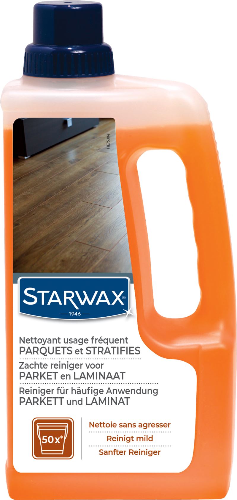 Starwax reiniger voor gecoat laminaat en parket - Geschikt voor frequent gebruik - 1L afbeelding
