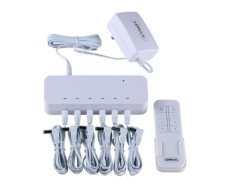 Lemax Accessoire - Remote Control Box - 6 Uitgangen - 4,5V Adapter