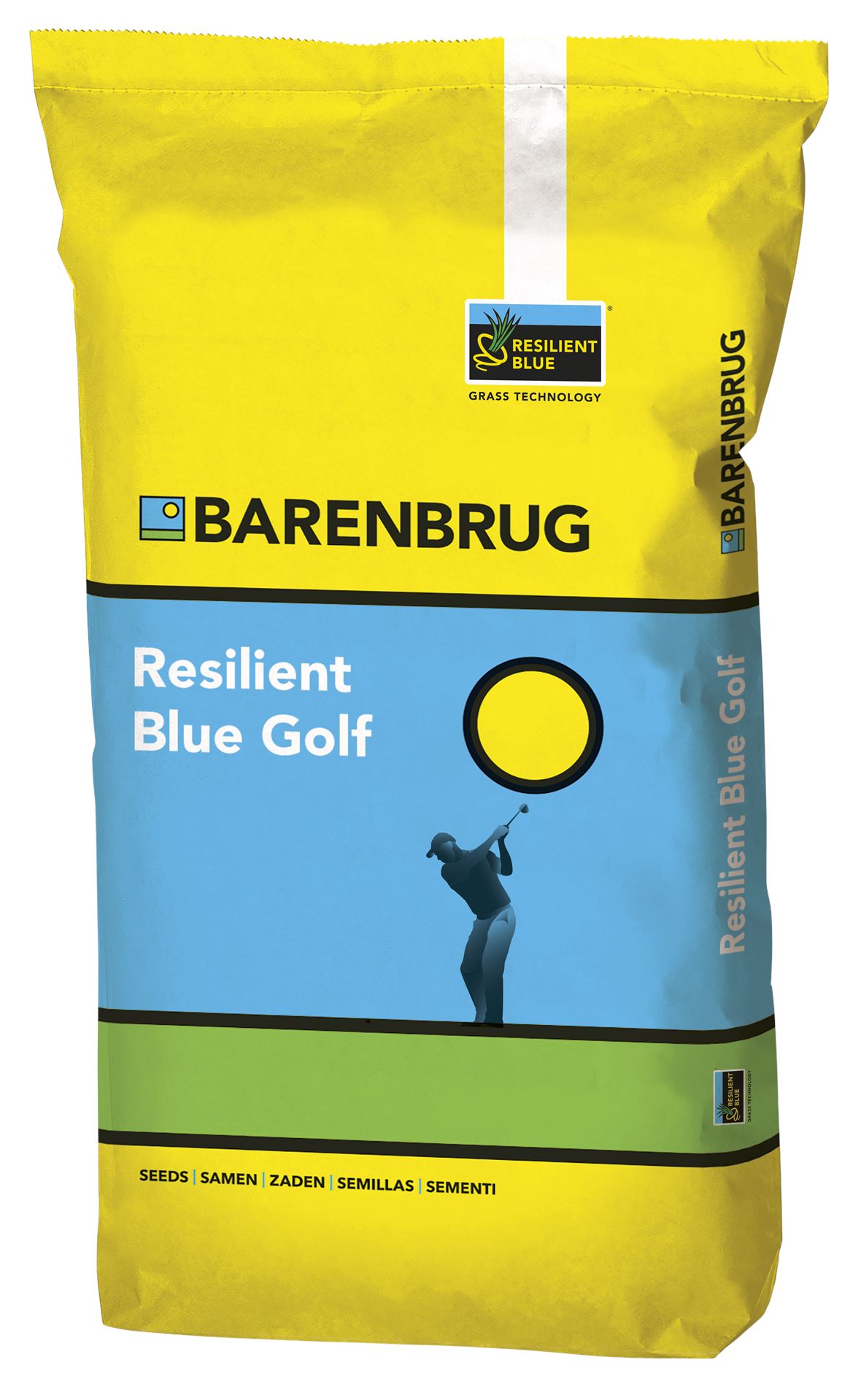 Barenbrug graszaad 15kg tot 1500m² - Resilient Blue Golf - extreem sterk gras tegen droogte en zelfherstellend afbeelding