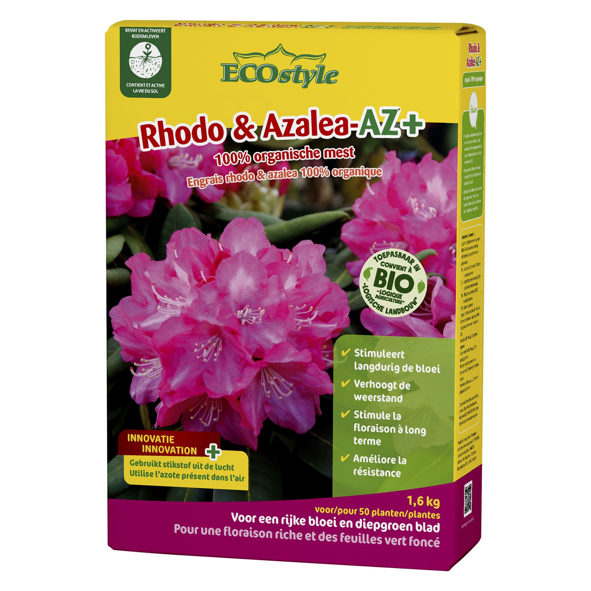 Ecostyle meststof voor rhododendrons&azalea - 1.6 kg - bio afbeelding
