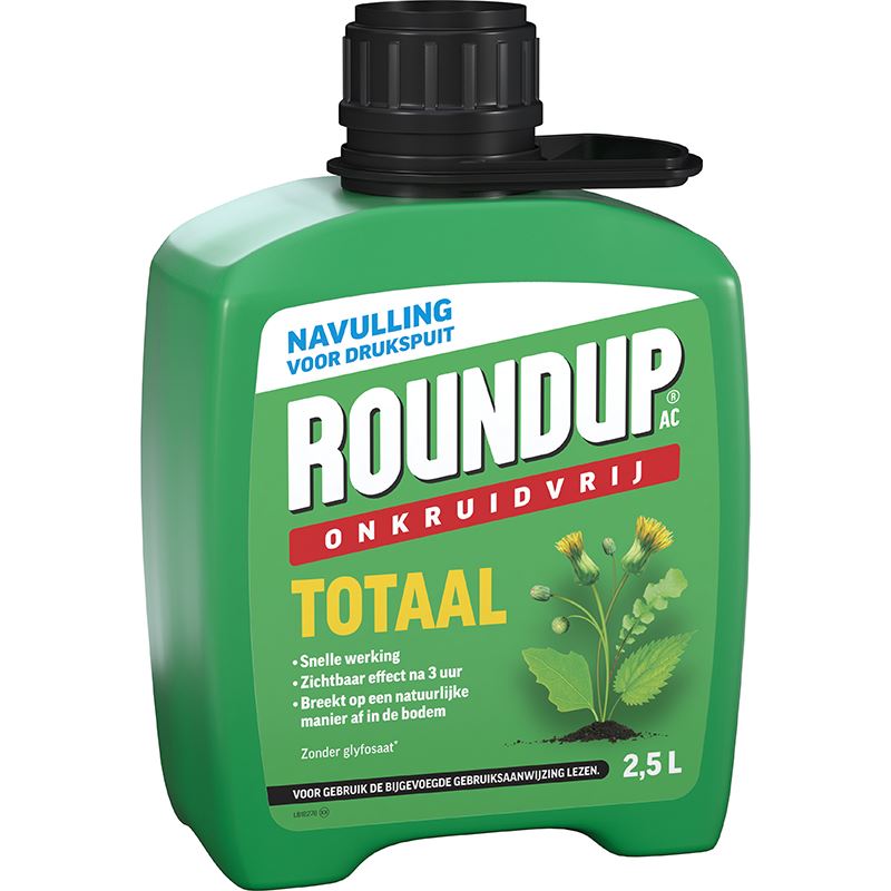 RoundupAC Totaal Onkruidvrij Kant en Klaar Drukspuit Navulverpakking - 2,5L - Geschikt voor 25m² - Snelle Werking - Natuurlijk Afgankelijk afbeelding