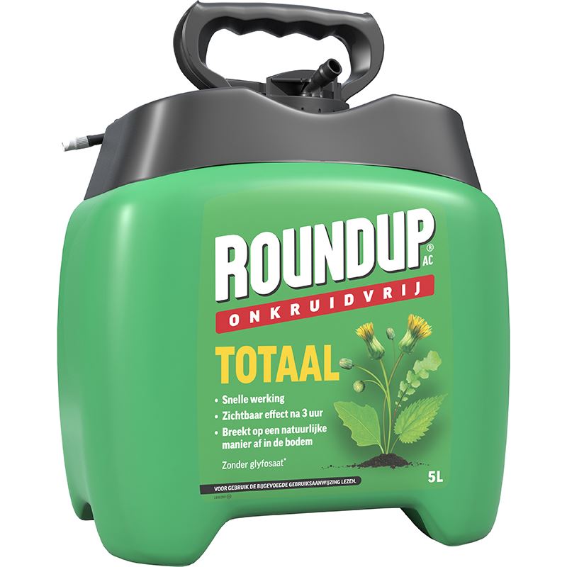 RoundupAC Totaal Onkruidvrij Kant en Klaar Spray - 5L - Geschikt voor 50m² - Snelle Werking - Natuurlijke Afbraak in de Bodem afbeelding