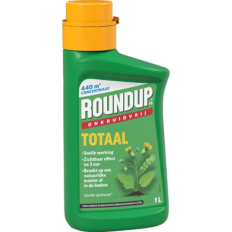 RoundupPA Totaal Onkruidvrij Concentraat - 1L - Geschikt voor 440m² - Snelle Werking - Natuurlijke Afbraak afbeelding