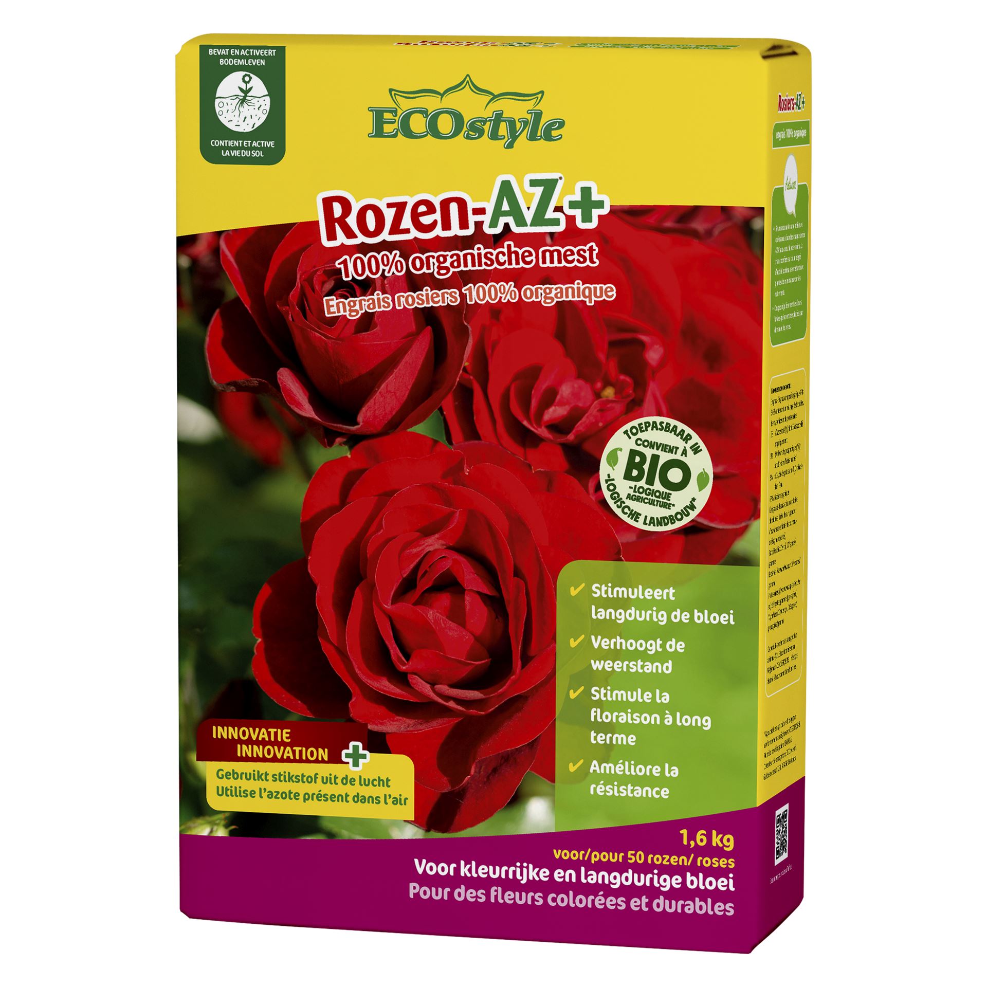 Ecostyle meststof voor rozen - 1.6 kg - bio afbeelding