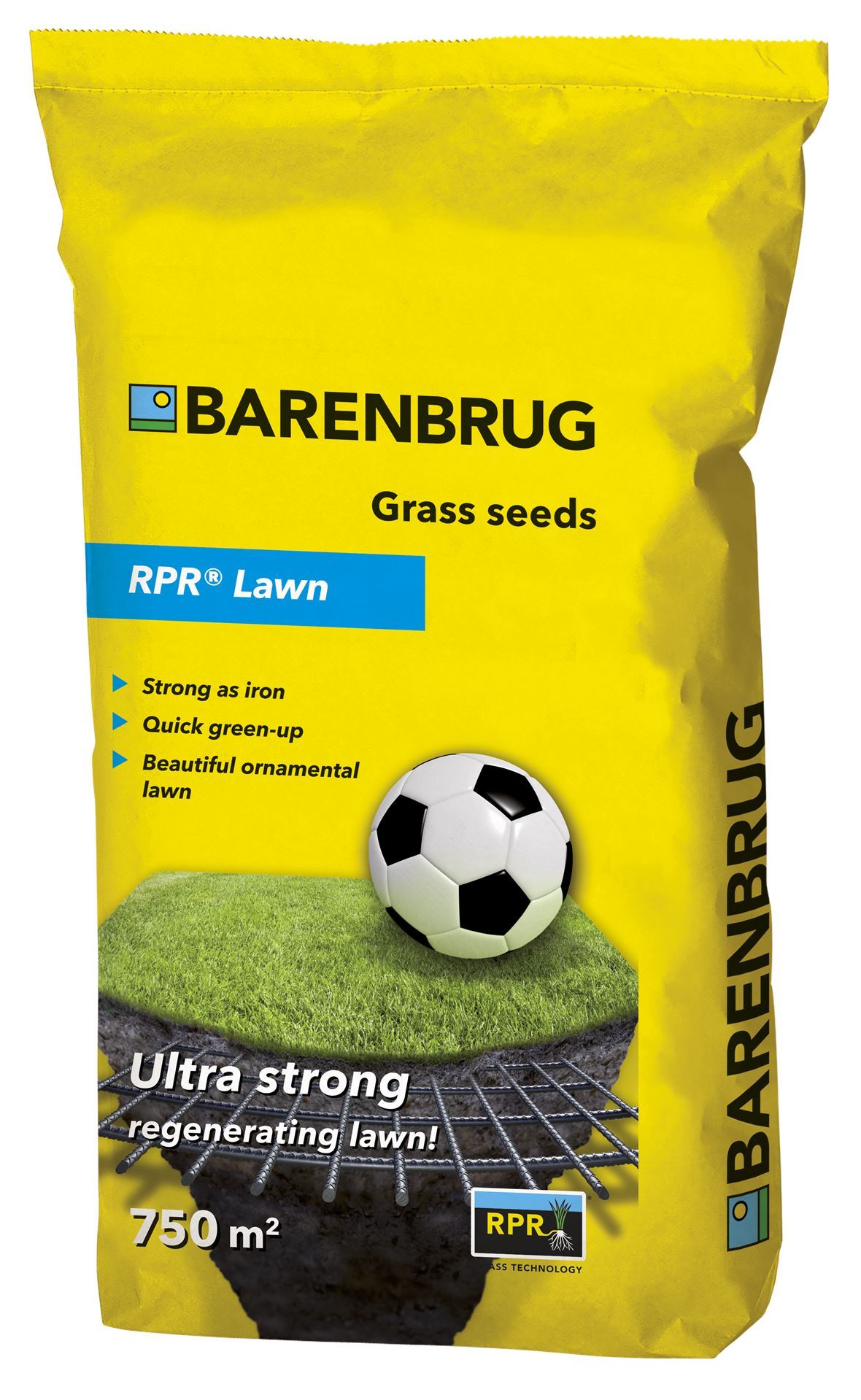 Barenbrug graszaad 15kg tot 750m² - Bar Power RPR Lawn gecoat - extreem sterk zelfherstellend gazon